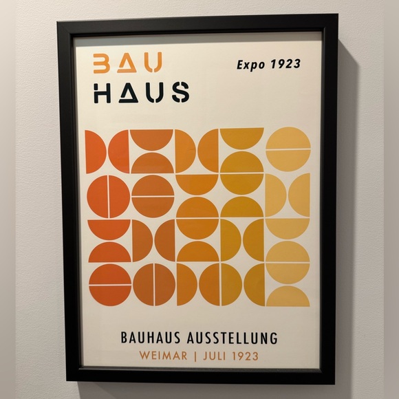Bauhaus Poster with Black Frame - Picture 2 of 3